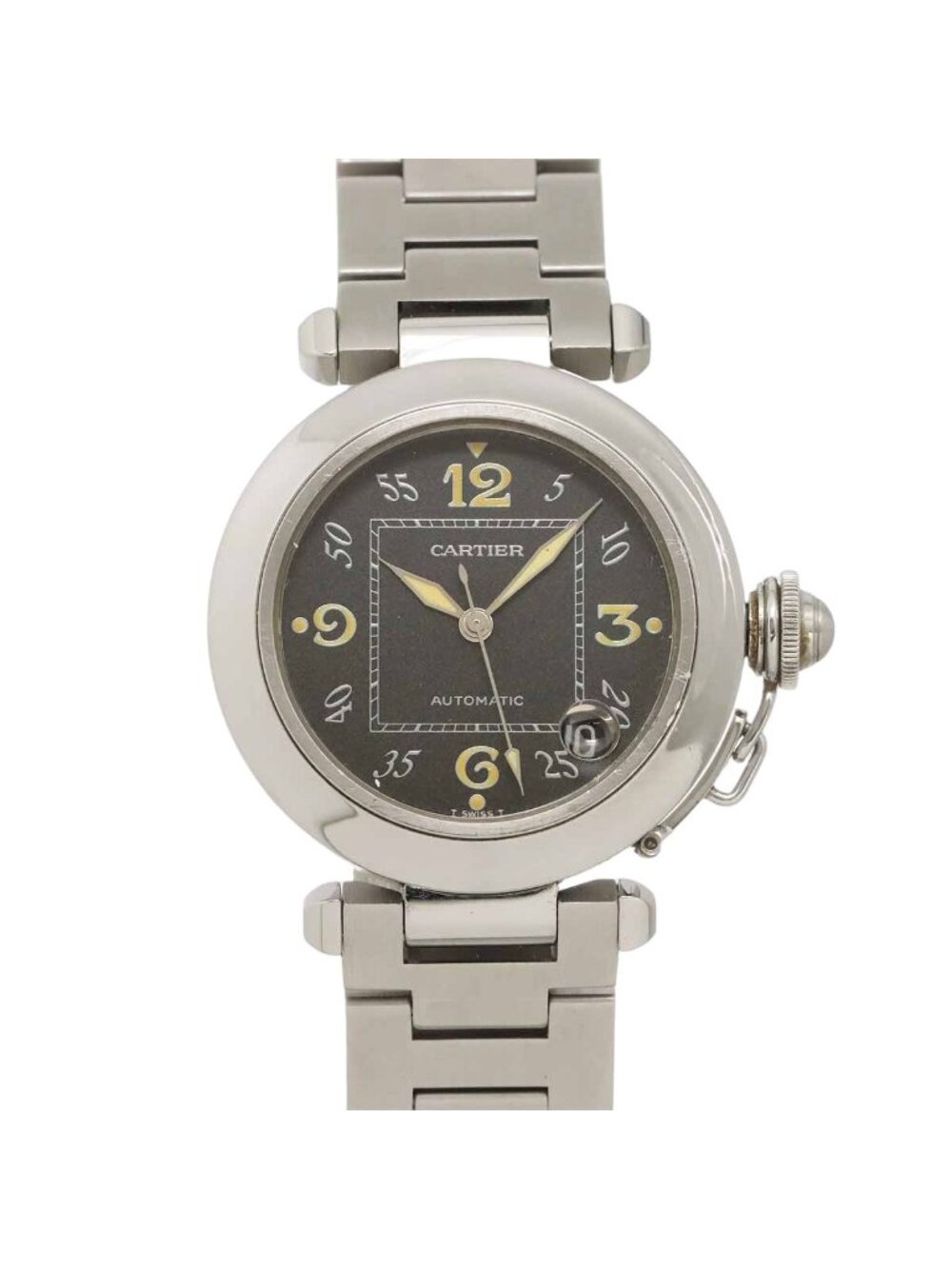 Cartier Pasha C Boys' Watch Date Black Automatic